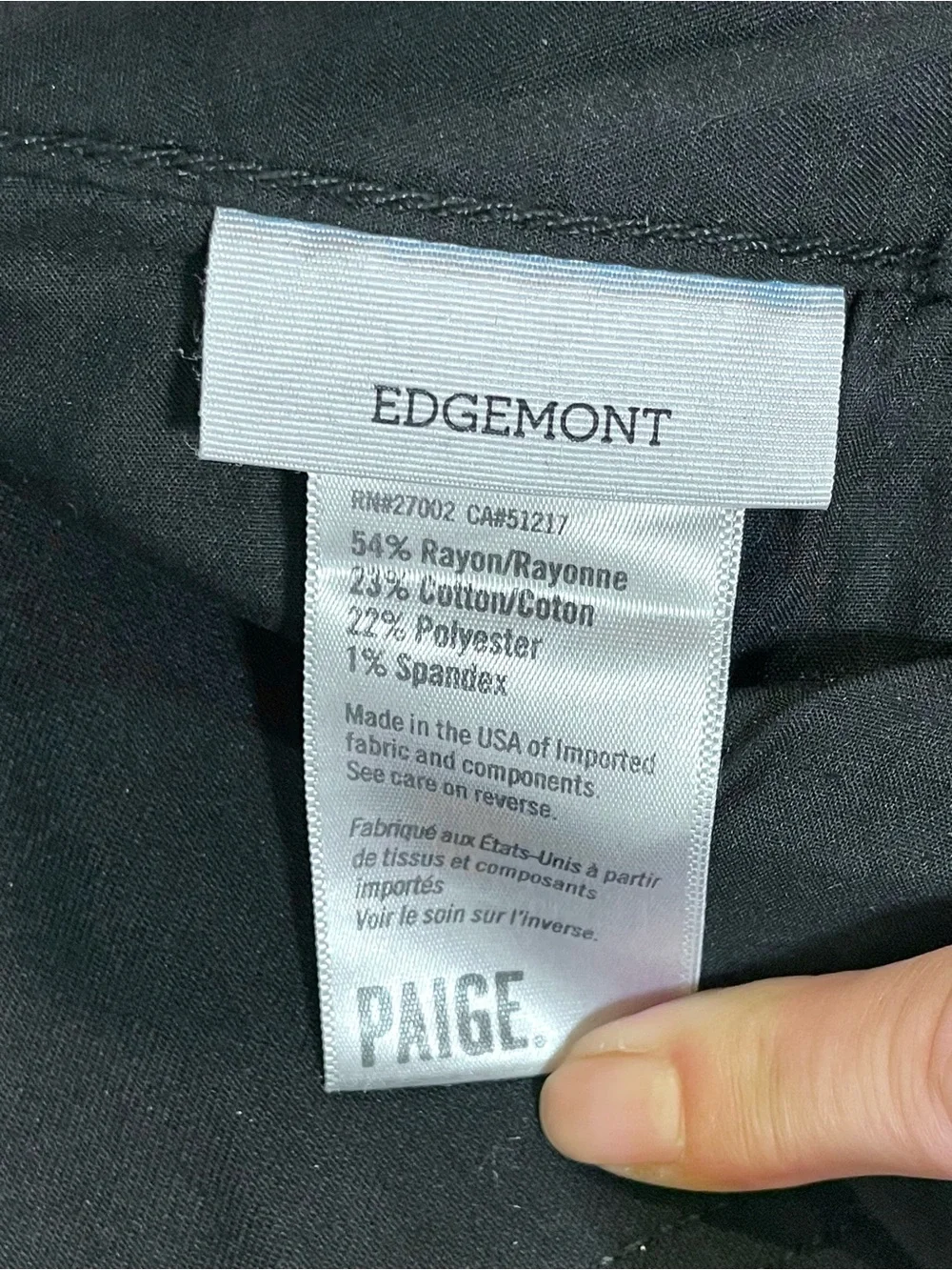 💥3/$50 PAIGE Edgemont Black Ultra Skinny Jeans with Moto Zipper Details | EUC